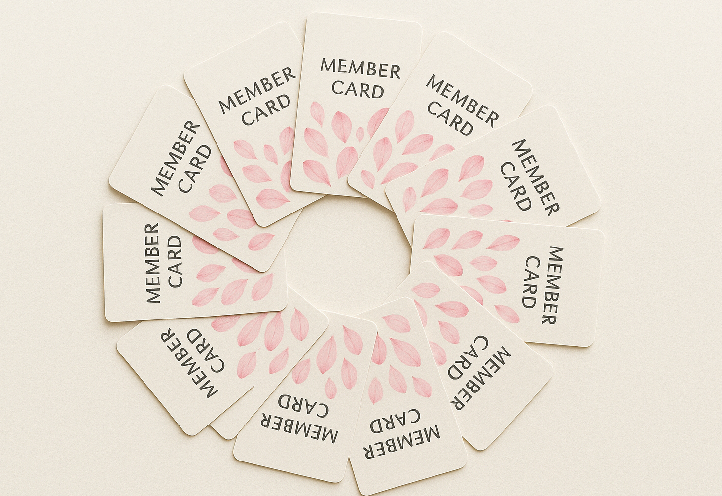 Card Scatter、HBCS 小ロット会員カード制作例